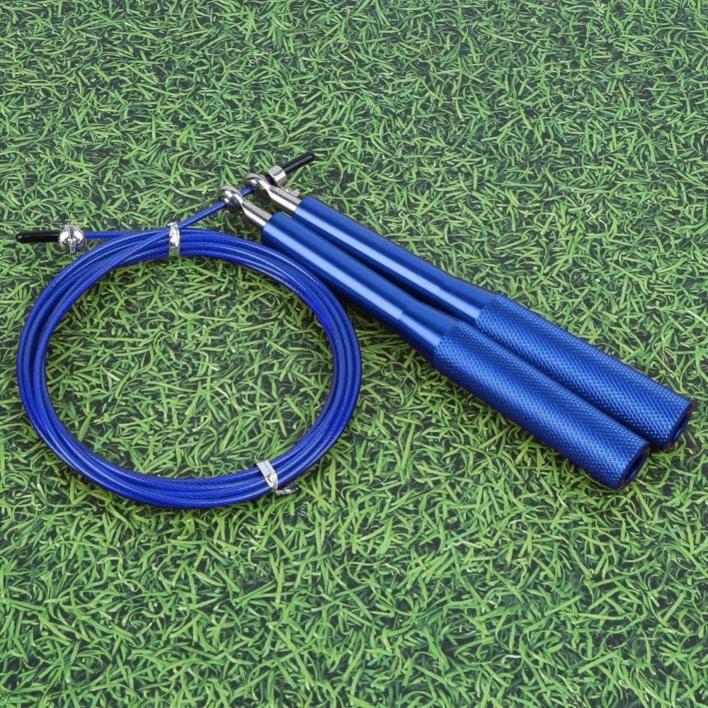Trade Shop - Corda Per Saltare 3 Mt Pvc Lega Di Allumino Antiscivolo Portatile Per Fitness -