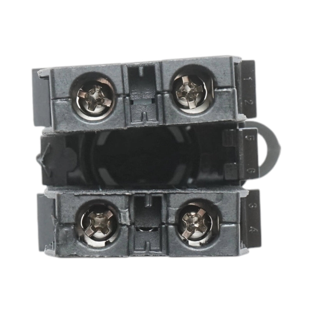 Selettore nero a 2 posizioni 1NO+1NC, 10A/600V AC, 1A/250V DC LA42 Breckner Germany