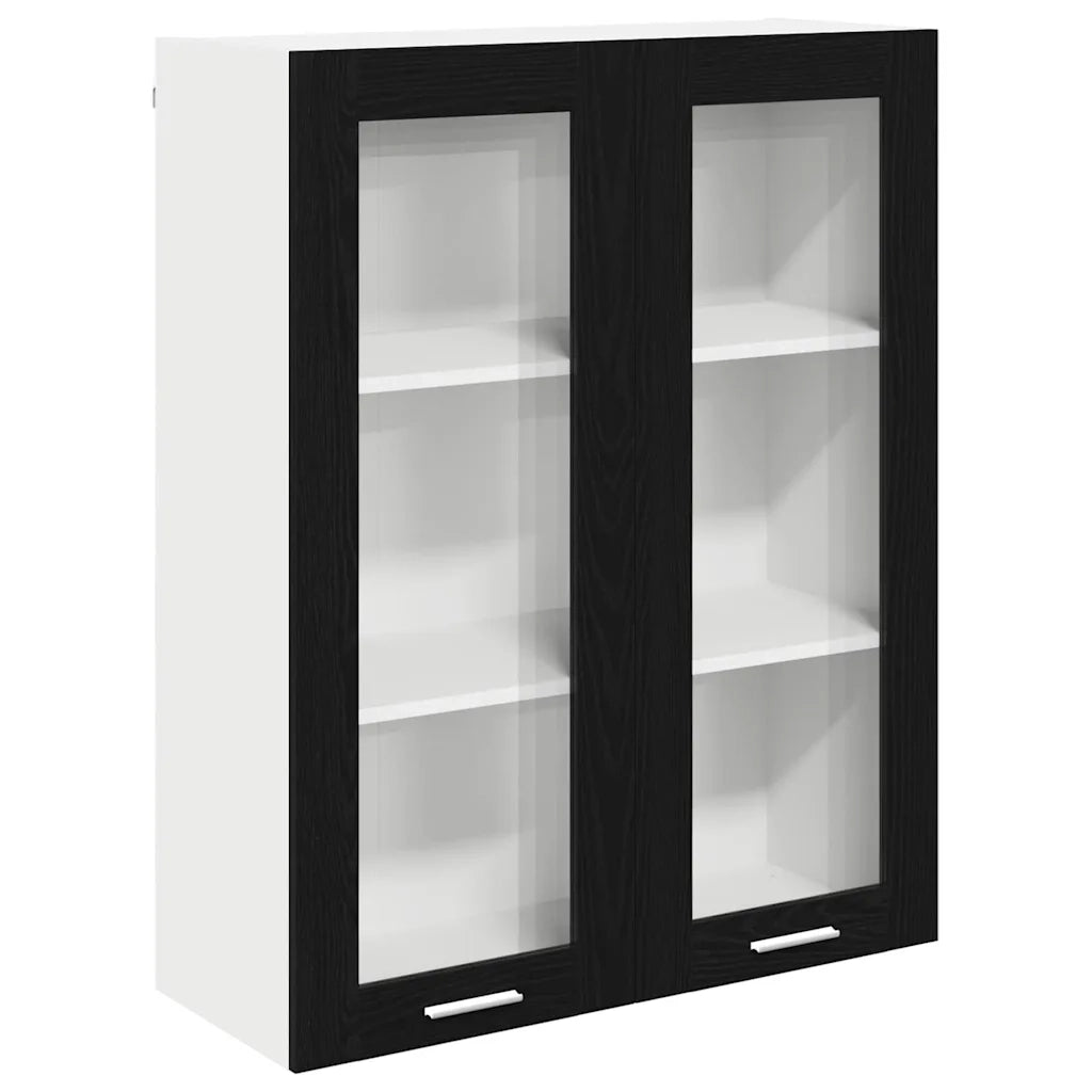 Armadio pensile Rovere Nero 80 x 31 x 100 cm Legno multistrato