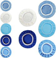 Set di lappini di pulizia 10 pezzi - Set di lappini di pulizia grandi 230 - 250 mm - Lappini di pulizia con cappucci e lappini di cotone - Cappuccio di pulizia e lamina di corallo per auto, mobili, vetri e pulizia.