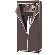Armadio contenitore 75 x 50 x 170 cm grande capacità design semplice tessuto non tessuto marrone 20_0010305