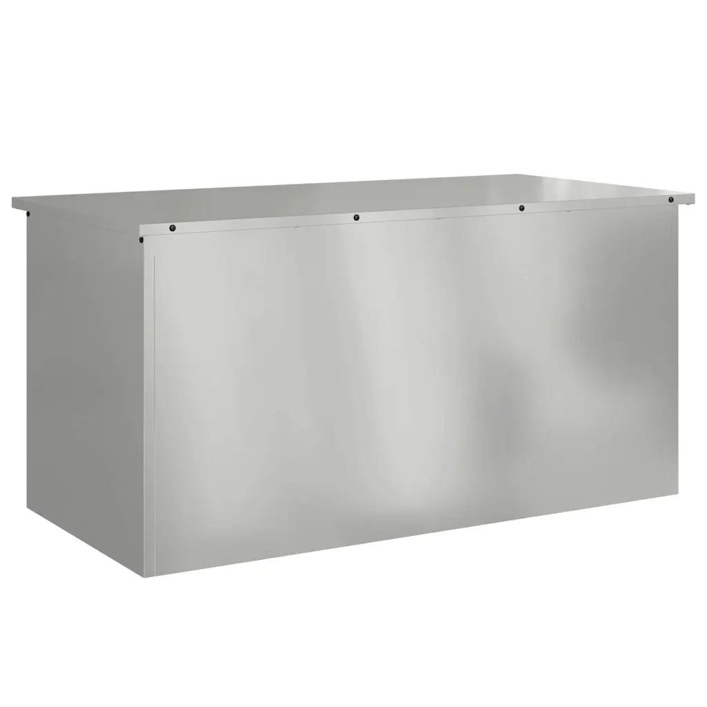 Scatola di Stoccaggio Esterno Argento 100 x 50,5 x 50 cm 874565