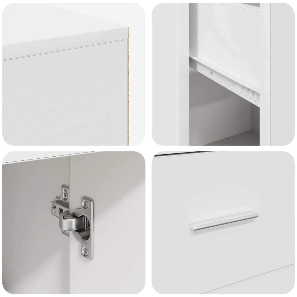 Scrivania ad angolo con cassetto Bianco 102 x 88 x 75 cm 3337273