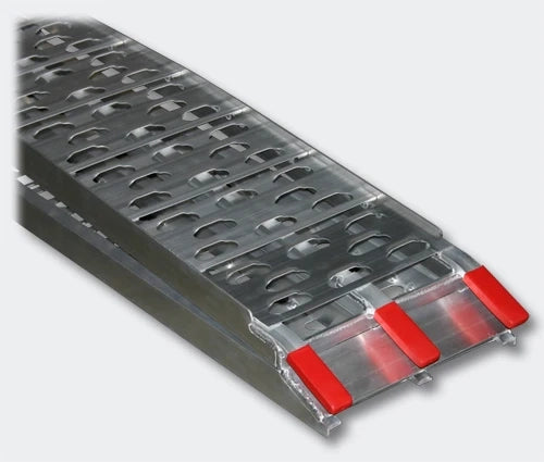 Rampa di carico pieghevole in alluminio per moto fino a 340 kg 220 x 28 cm grigia 3416050