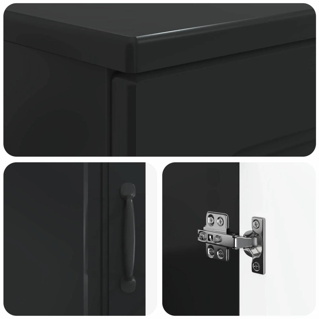 Armadio per Lavabo da Bagno UTRECHT Nero 59,5 x 31,5 x 59 cm 897666