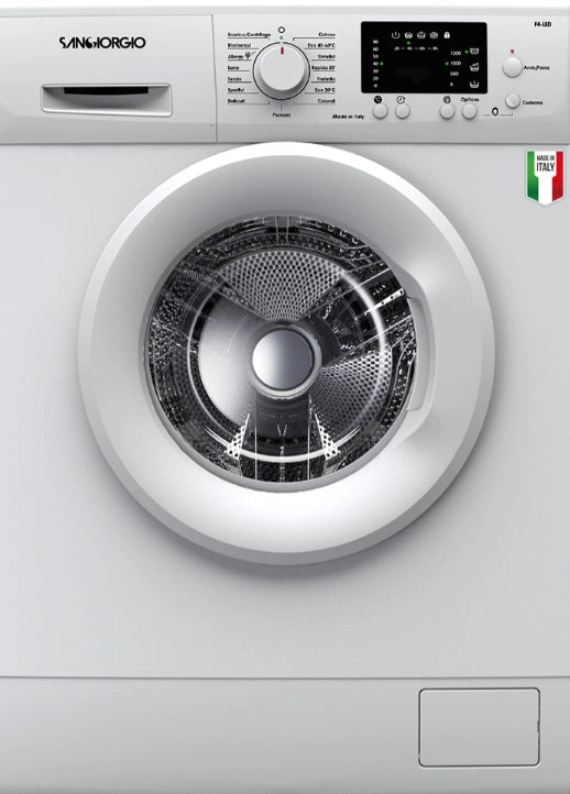 Sangiorgio f614bl lavatrice 6kg.classe d, 1400 giri, slim profondità 45cm.