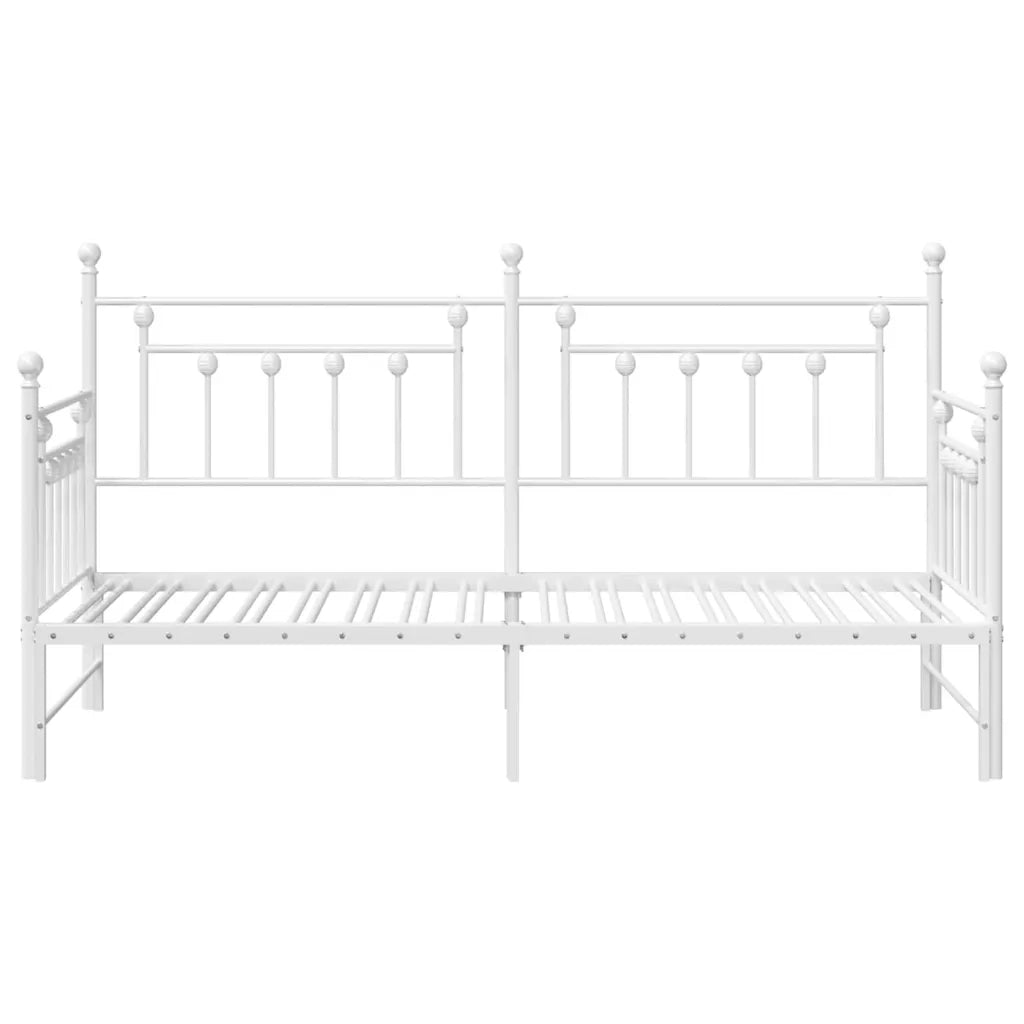 Struttura per letto di giorno Bianco 80 x 200 cm Acciaio 42002678