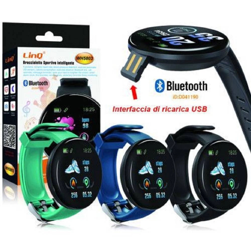 Trade Shop - Smartwatch Orologio Bracciale Intelligente Contapassi Smart Sport Bluetooth Wh5803 -