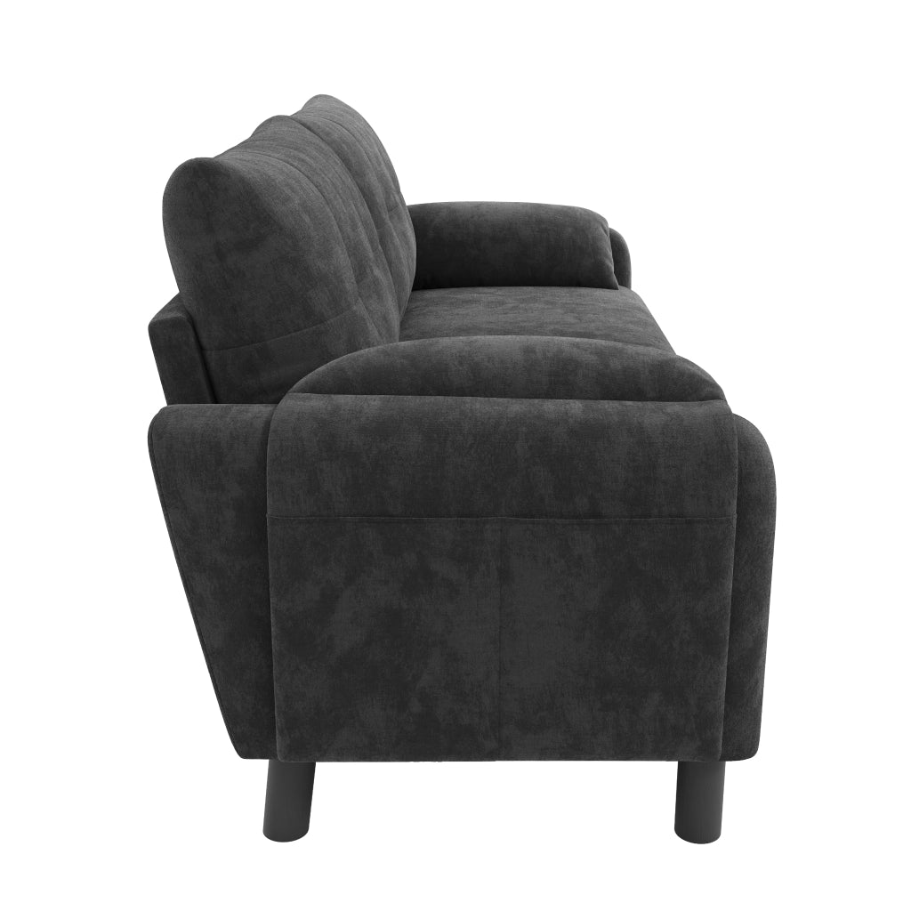 DIVANO 2 posti 158x80x88,5 cm in chenille grigio