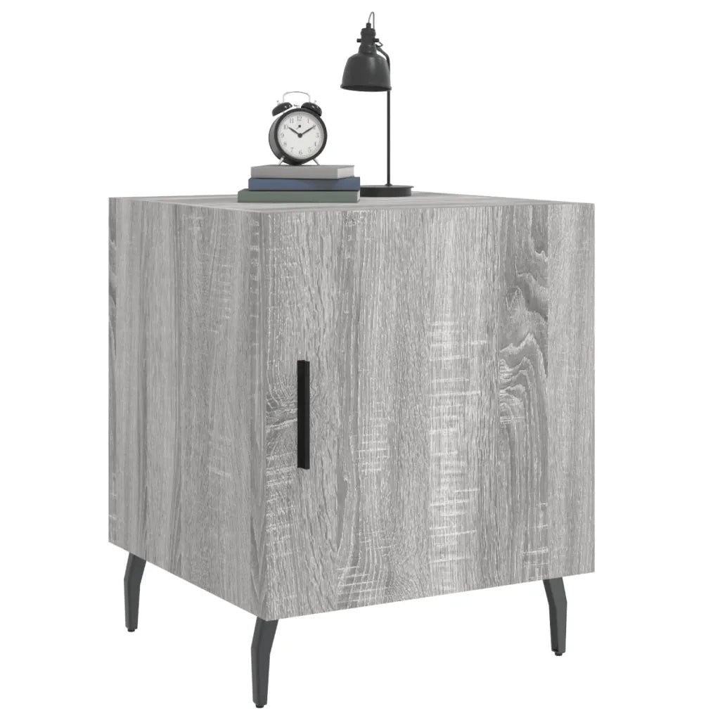 Comodini 2 pz Grigio Sonoma 40x40x50 cm in Legno Multistrato 827609