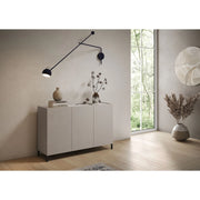 Madia moderna 3 ante 130x40x84 cm Solaria - Cashmere
