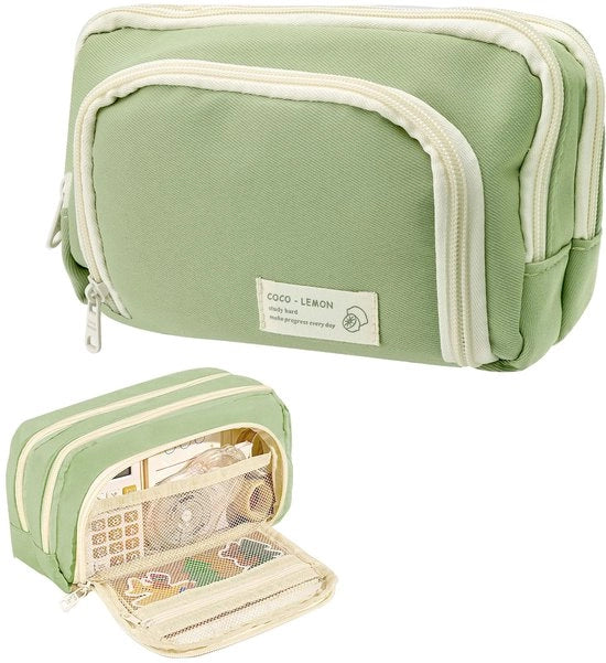 Etui per matite 3 compartimenti capiente per matite estetico per matite tassello per matite per ragazze ragazzi adolescenti adulti per matite da ufficio scolastico 

Modello: 
(C)