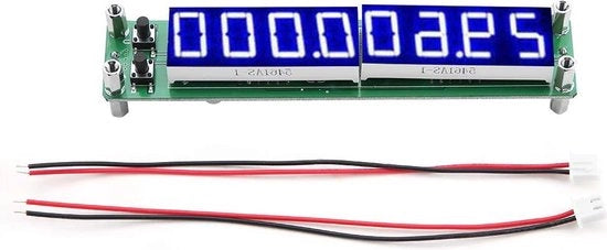 Frequenzimetro PLJ-8LED-H Segnale RF Frequenzimetro Cimometro-testmodullo 01~1000 MHz per test di laboratorio - Blu - Apparecchiatura di produzione industriale di controllo.