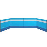 Paravento da Campeggio 725x140 cm Pieghevole Frangivista Azzurro