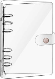 Agenda con cinturino A6 - Copertina trasparente - Libretto acqua resistente - Cinturino con carta navellabile - Pianificatore personale - Alta qualità PVC