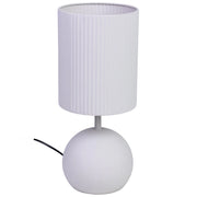 Lampada da tavolo in metallo 19x19x45h cm