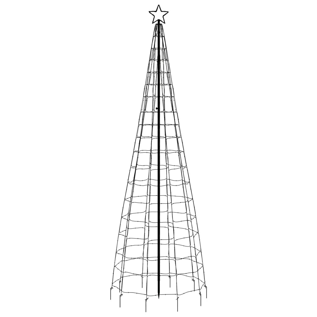 Albero di Natale a LED con Punte 570 LED Bianco Caldo 300 cm 358104