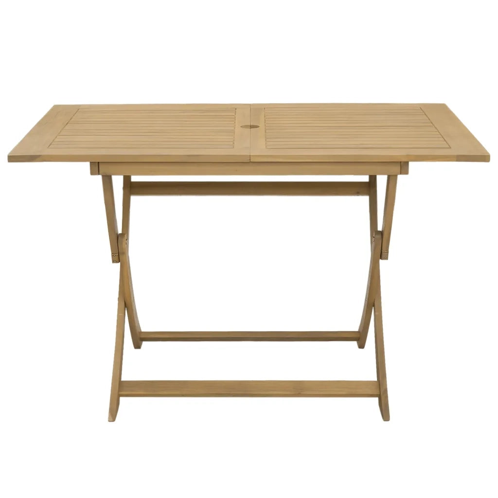 Tavolo da Giardino Pieghevole 120x70x75cm Legno Massello Acacia 365745