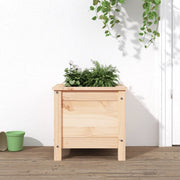 Fioriera | Cassetta per fiori | Vaso da Giardino 40x40x39 cm in Legno Massello di Pino
