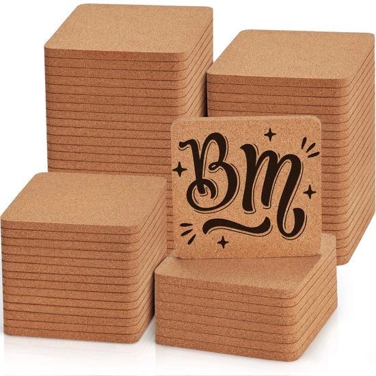 Pacchetto di 60 piedini per bicchieri, assorbenti GOH DODD, piedini vuoti per decorazione, adatti per progetti di fai da te, laser, sublimazione, incisione al carbonchio, bar, casa, matrimonio, 4 pollici