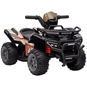 Quad Elettrico per Bambini con Musica ¨C zephmum ¨C 6V, Nero, 1.5-3 Anni