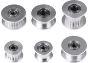 Set di ruote in alluminio per bicicletta - 2GT - Ruote a denti - 16/20 denti - Diametro 6mm/10mm - Set da 5 - Profilo antibacklash - Ruota per bicicletta