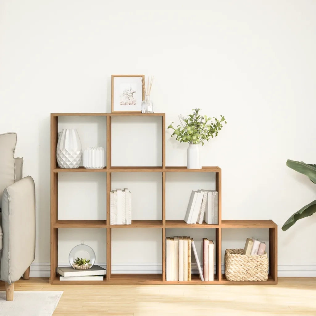 vidaXL Libreria a 3 Ripiani Rovere 137,5x29x103,5 cm in Truciolato