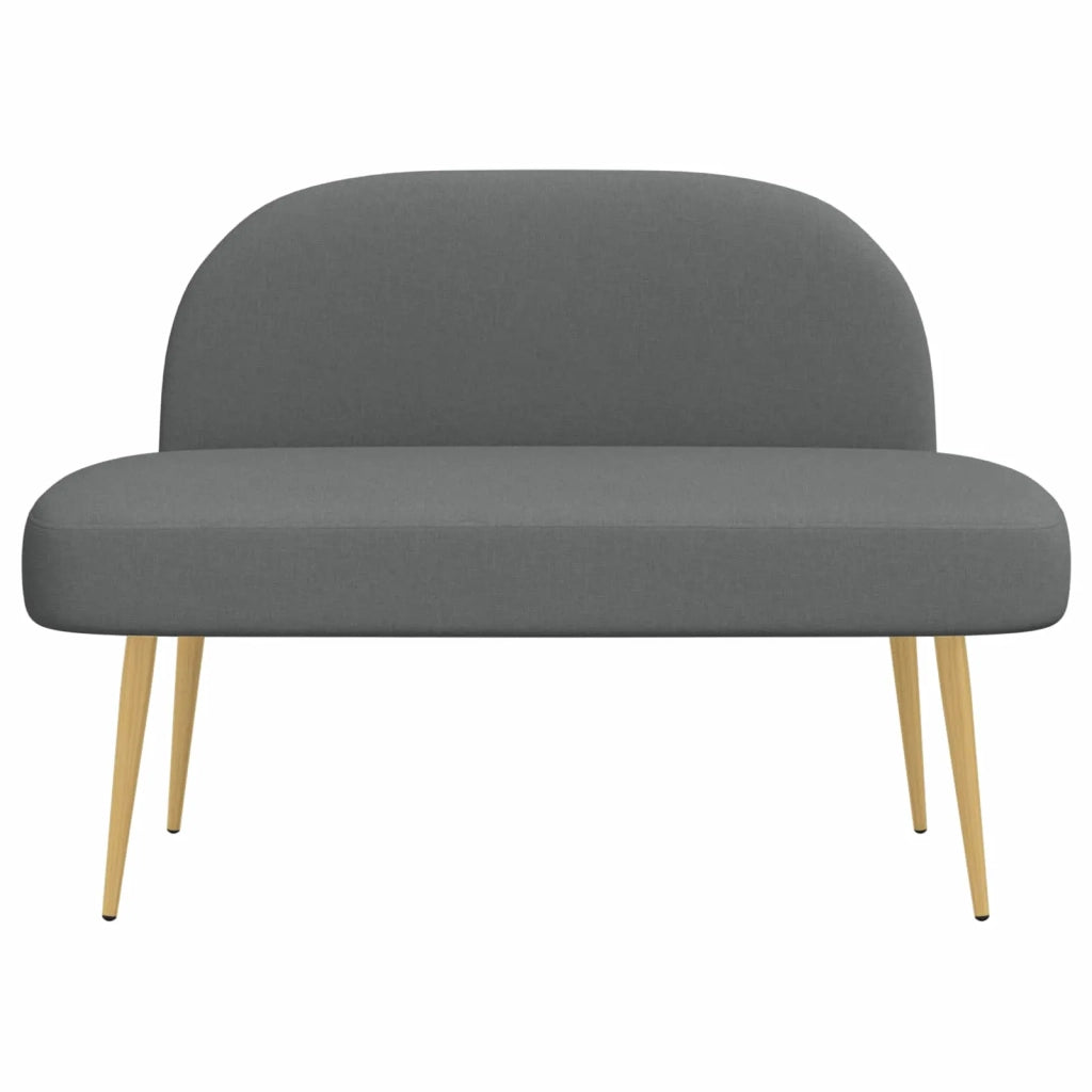 Panchina imbottita con schienale Grigio scuro 110 x 60 x 76 cm 42040757