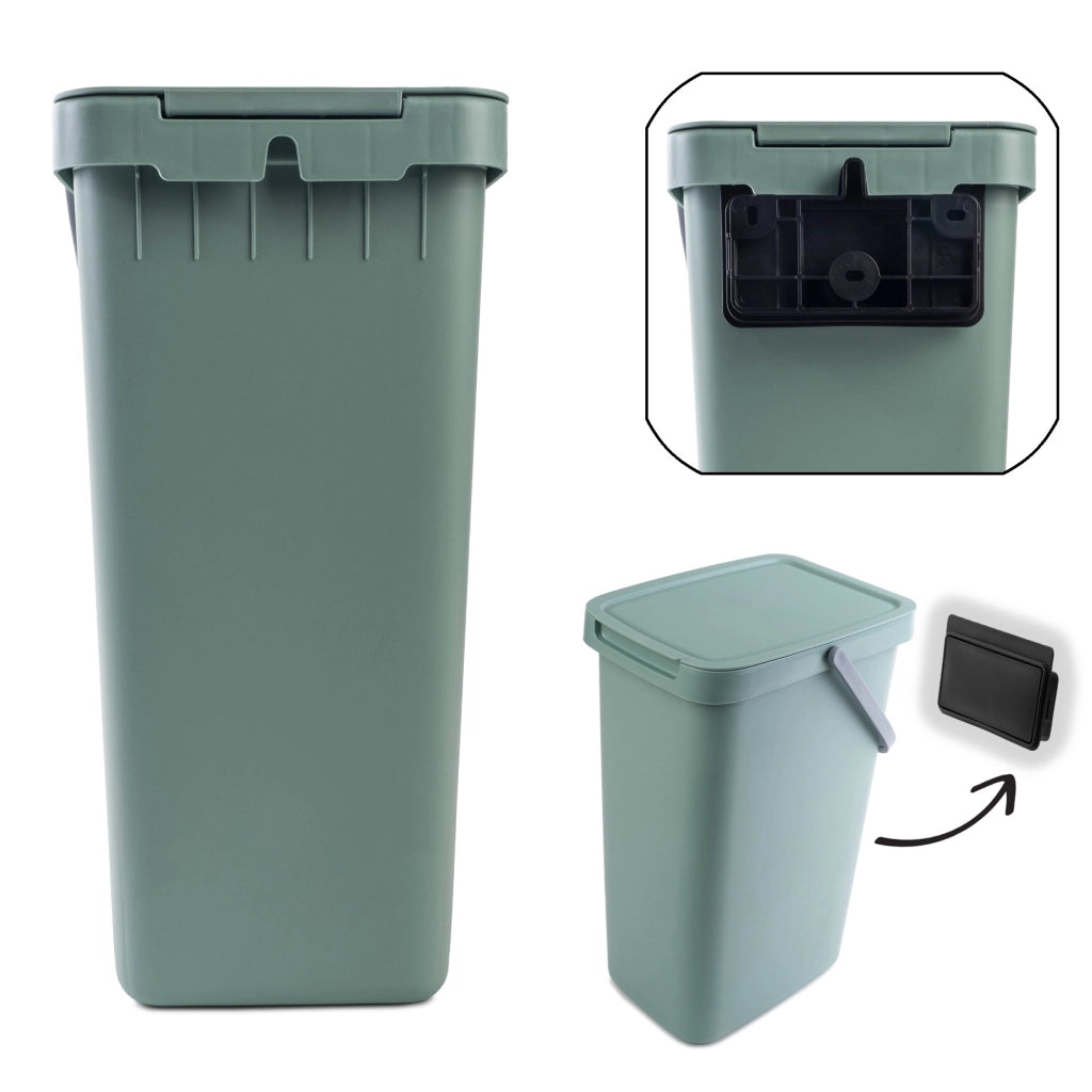 KADAX Zestaw koszy SYSTEMA Q COLLECT 20L jasny brą