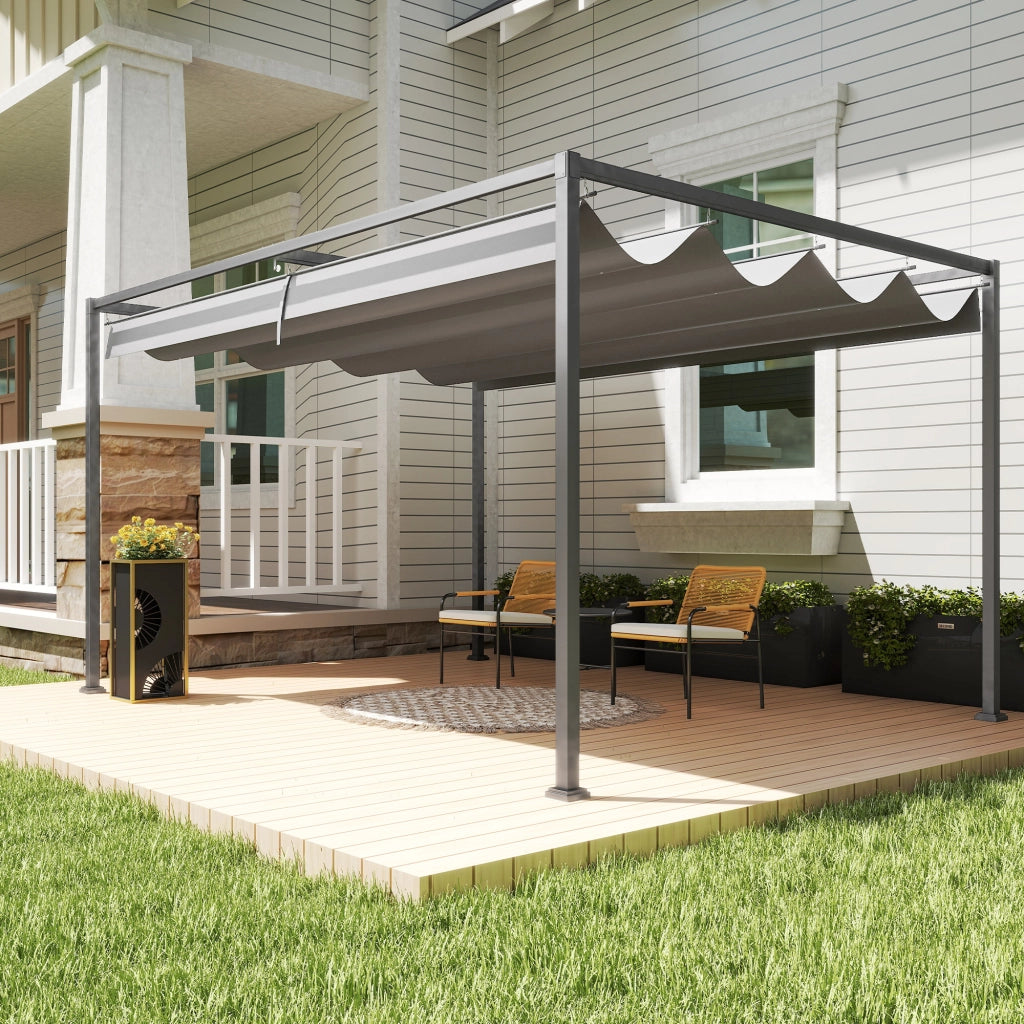 Pergola da Giardino ¨C zephmum ¨C Metalloplastica Antracite 300x300x250 cm
