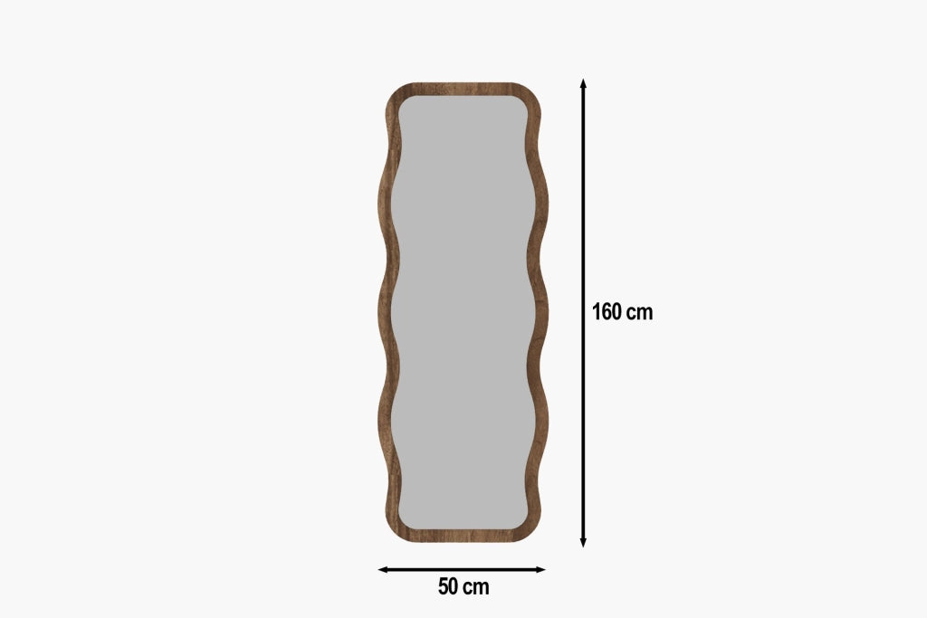 Specchio in legno "Aror" - 50 x 160 cm - Marrone