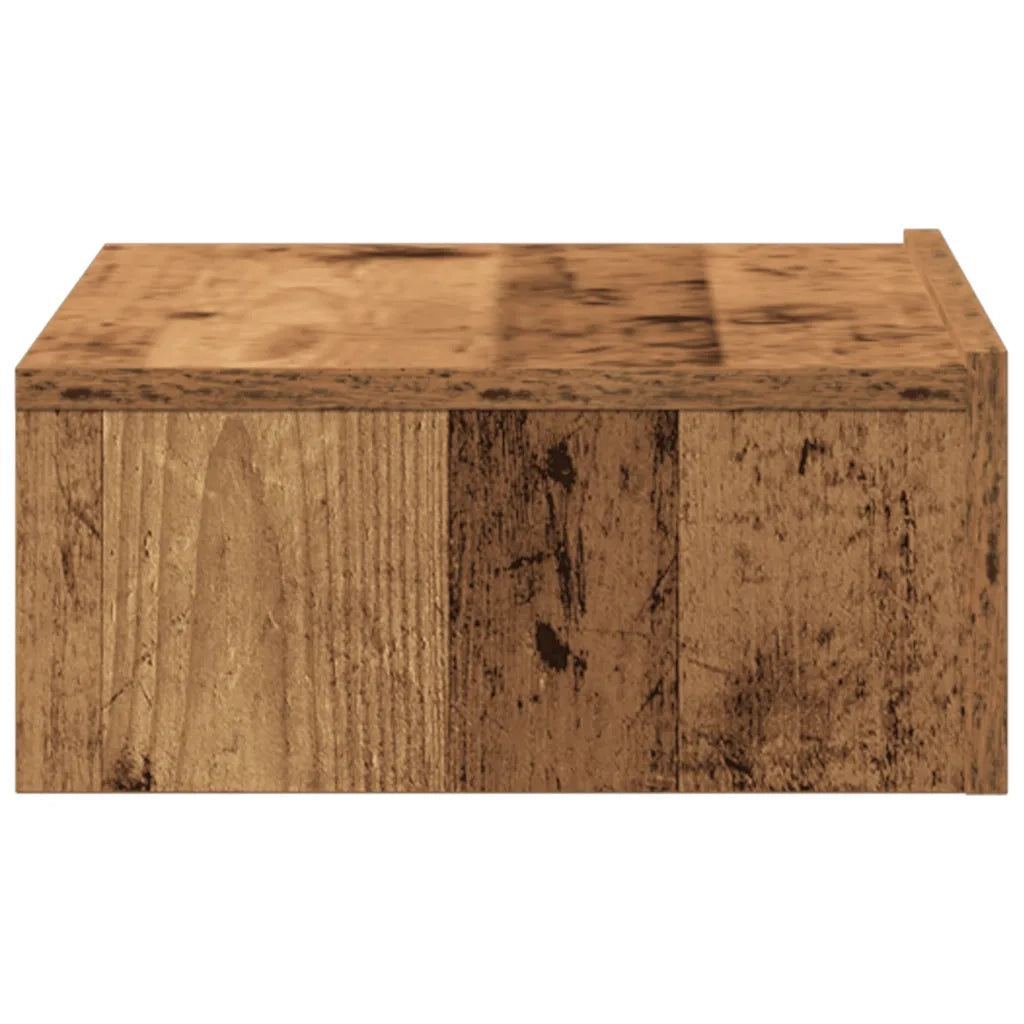 Comodino-Tavolino da notte Legno Antico 60x35 cm in Legno Multistrato