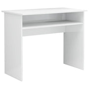 Scrivania-Scrivanie per ufficio e studio-Scrittoio Bianco Lucido 90x50x74 cm in Legno Multistrato