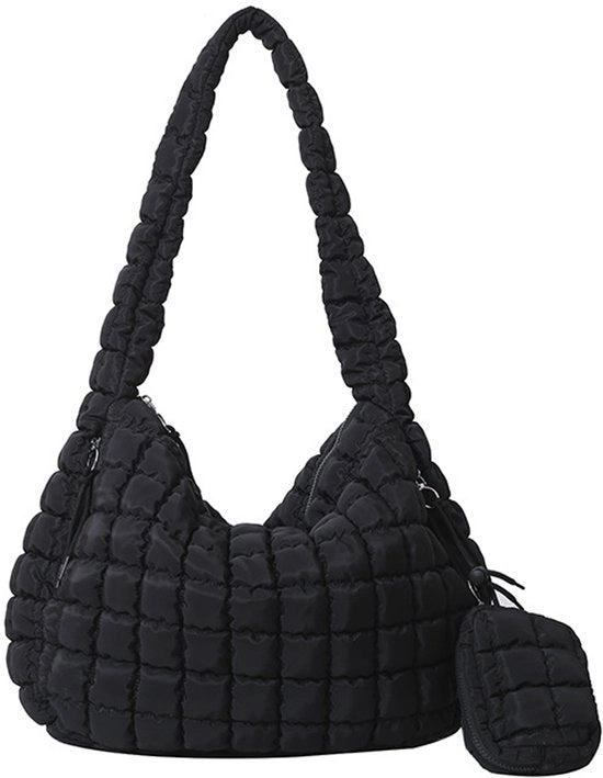 Borsa da viaggio per donne, con chiusura a zip, adatta per viaggi, uso quotidiano a scuola, grande borsa da viaggio leggera con imbottitura.