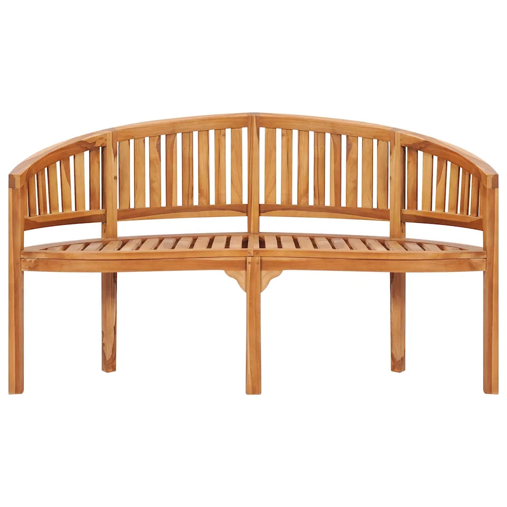 Panchina a Banana 151 cm in Legno Massello di Teak 48021