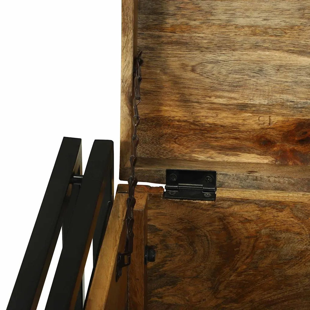 Scatola di Stoccaggio 40 x 40 x 40 cm Legno di mango massello 4016748