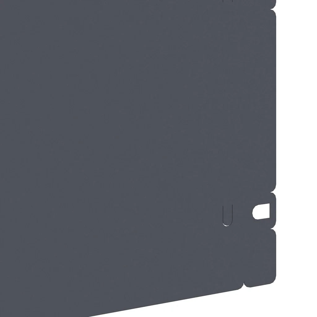 Bordure per prato 20 pcs Antracite 103 x 0,05 x 22 cm Acciaio