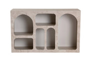 Credenza in legno "Liva" - 120 x 37 x 74 cm - Travertino