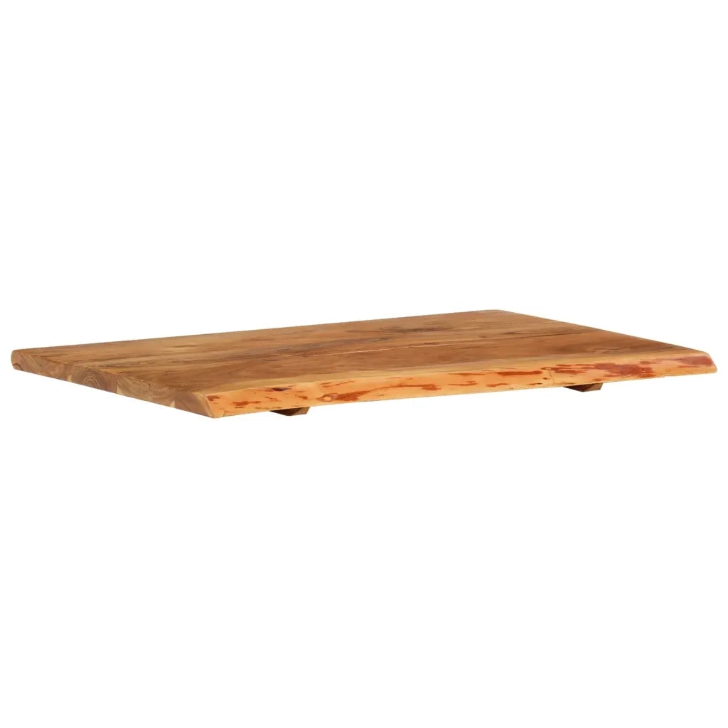 Piano per Vanità Bagno in Massello di Acacia 80x52x2,5 cm 286319