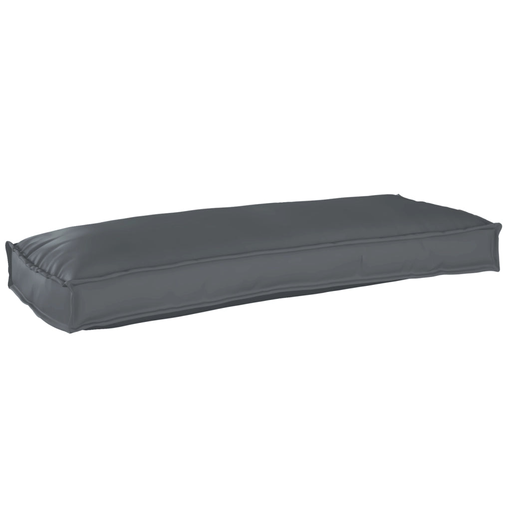 Cuscino per pallet per panca Antracite 100x40x8 cm Tessuto Oxford