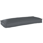 Cuscino per pallet per panca Antracite 100x40x8 cm Tessuto Oxford
