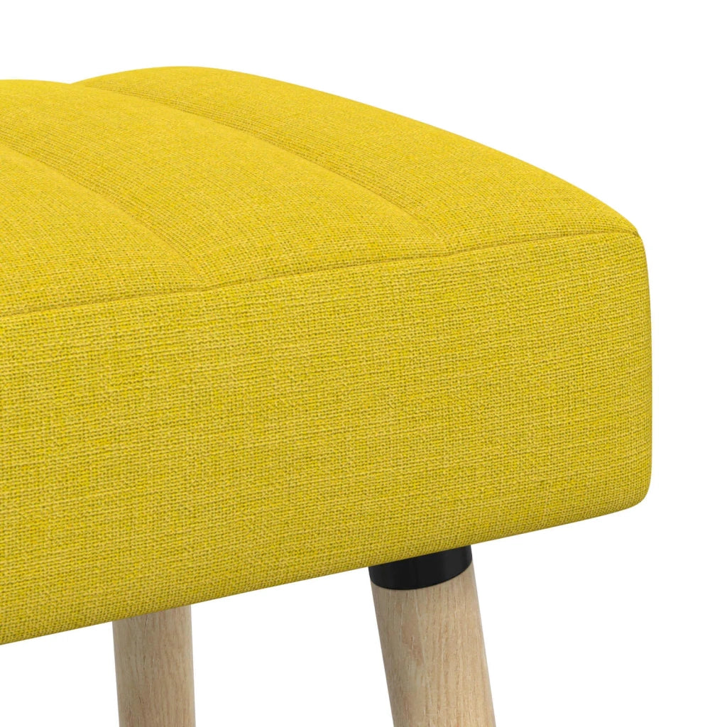 Panchina trapuntata a canale Giallo Chiaro 60 x 40 x 45 cm 42038469