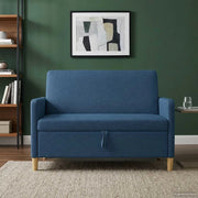 Divano con Storage Blu 122 x 78 x 87 cm Poliestere 42036899