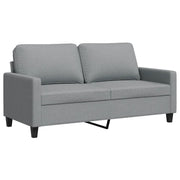 Divano | Divano da soggiorno | Sofa a 2 Posti Grigio Chiaro 140 cm in Tessuto