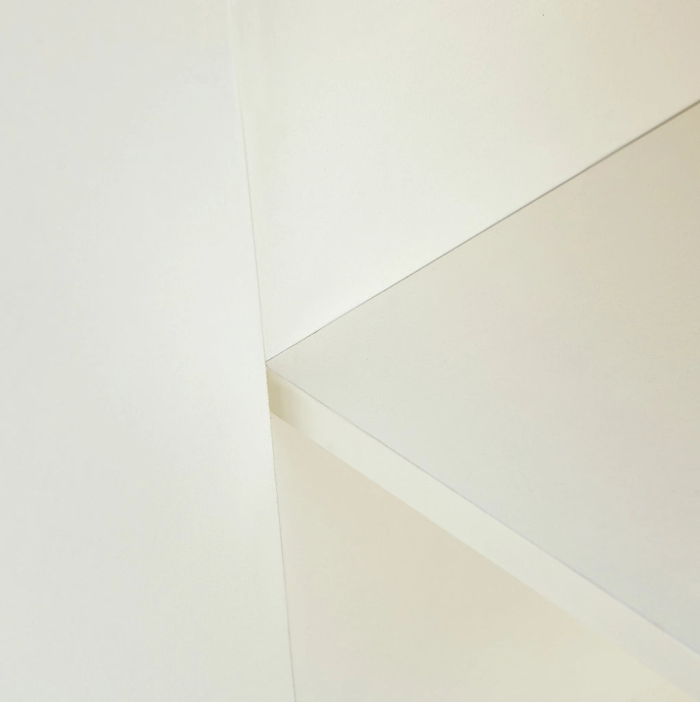 Credenza moderna bianca 160 cm con 2 ante e 3 cassetti