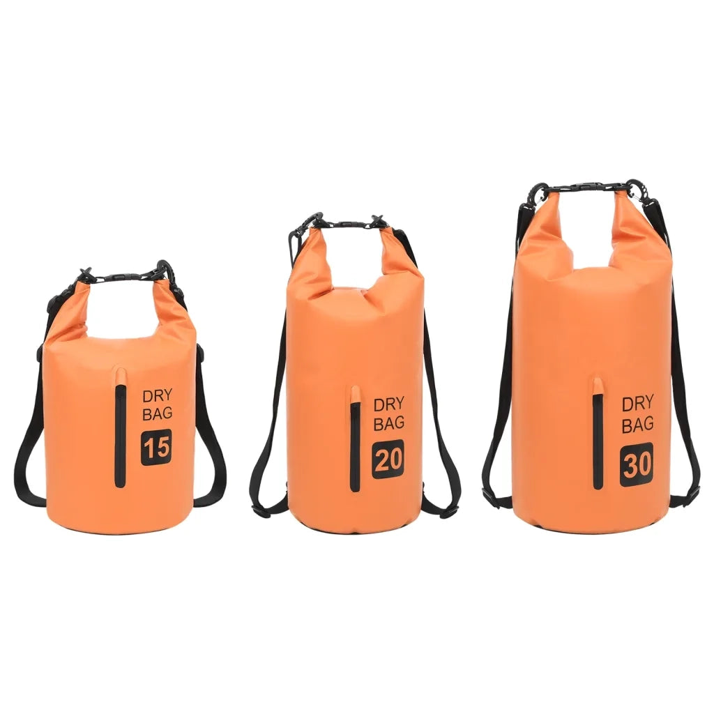Borsa Impermeabile con Cerniera Arancione 30 L in PVC cod mxl 59343