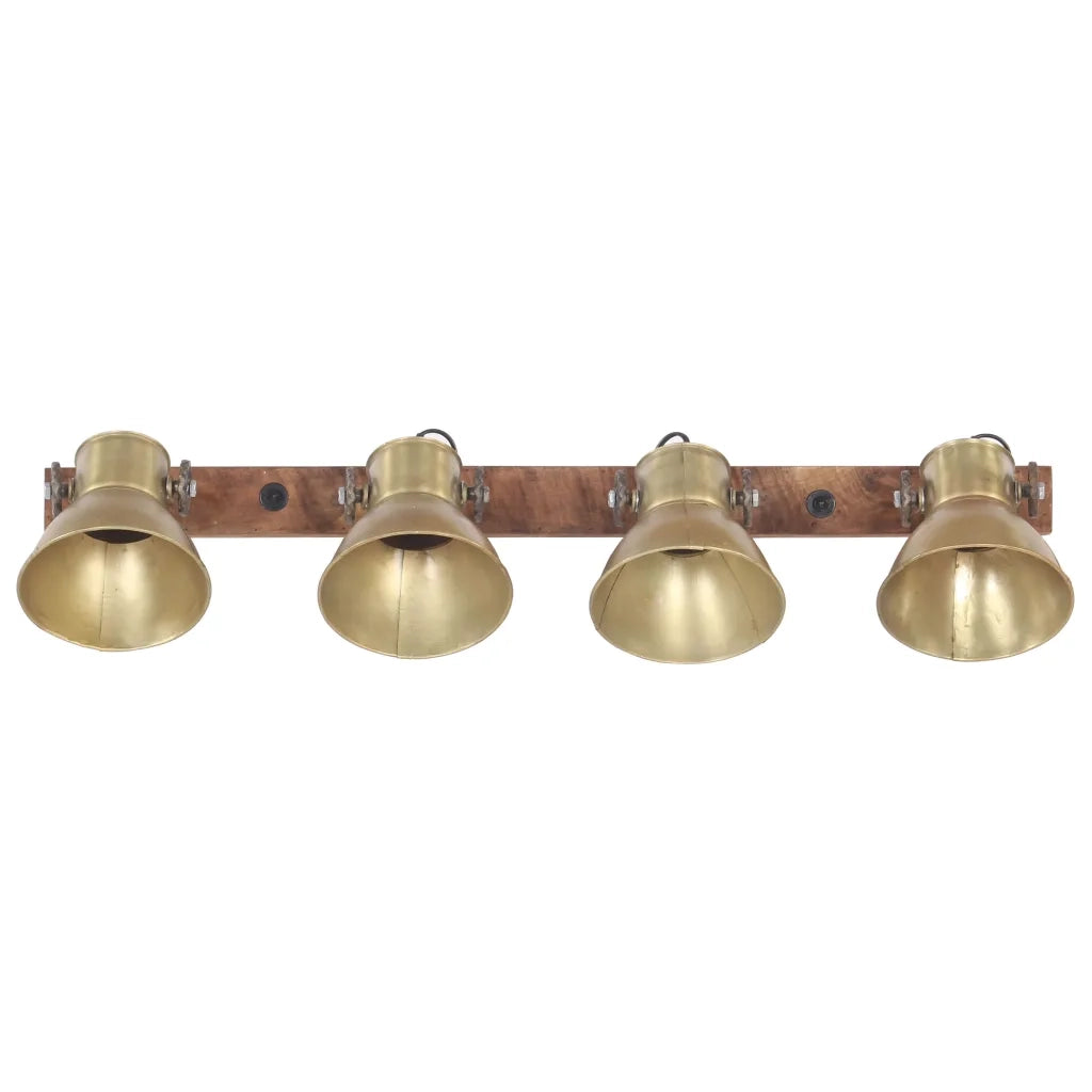 Lampada da Parete Stile Industriale Ottone 90x25 cm E27 CFW6865661