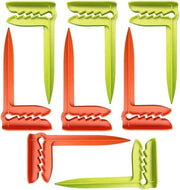 Set di clips premium per lenzuoli da spiaggia - 8 pezzi - supporto per asciugamani per spiaggia, viaggi, campeggio - verde e arancione - set pratico