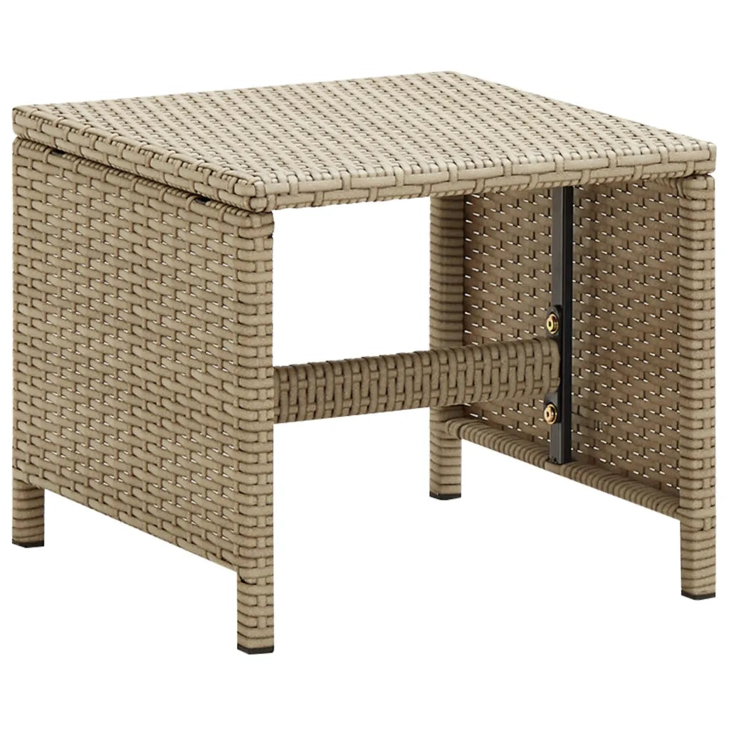 Sgabelli da Giardino 2 pz con Cuscini in Polyrattan Beige CFW7314481