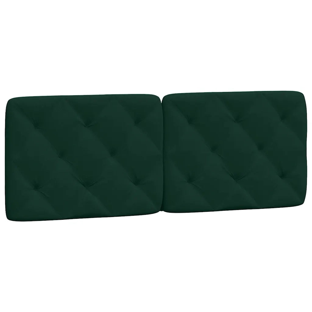 Giroletto con LED senza Materasso-Struttura Letto Verde Scuro 140x200 cm in Velluto